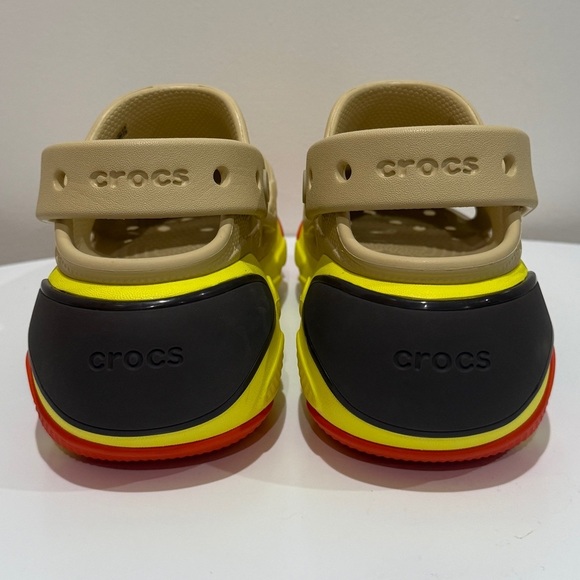 New Crocs Women Sesame Bubble Crush Clogs Sz 6 Colorful Platform Casual Comfort - Picture 3 of 8